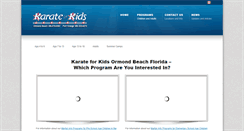 Desktop Screenshot of karateforkidsusa.com